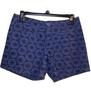 Nwot Elevenses Anthropologie Gerbera Floral Eyelet Shorts Size 2